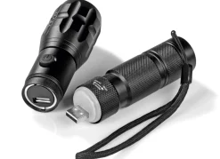 Akkubetriebene Taschenlampe