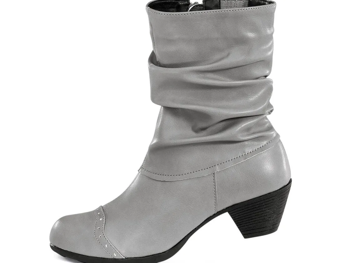 Andrea Conti, modische Damen-Stiefeletten, Winterschuhe, mit Reißverschluss