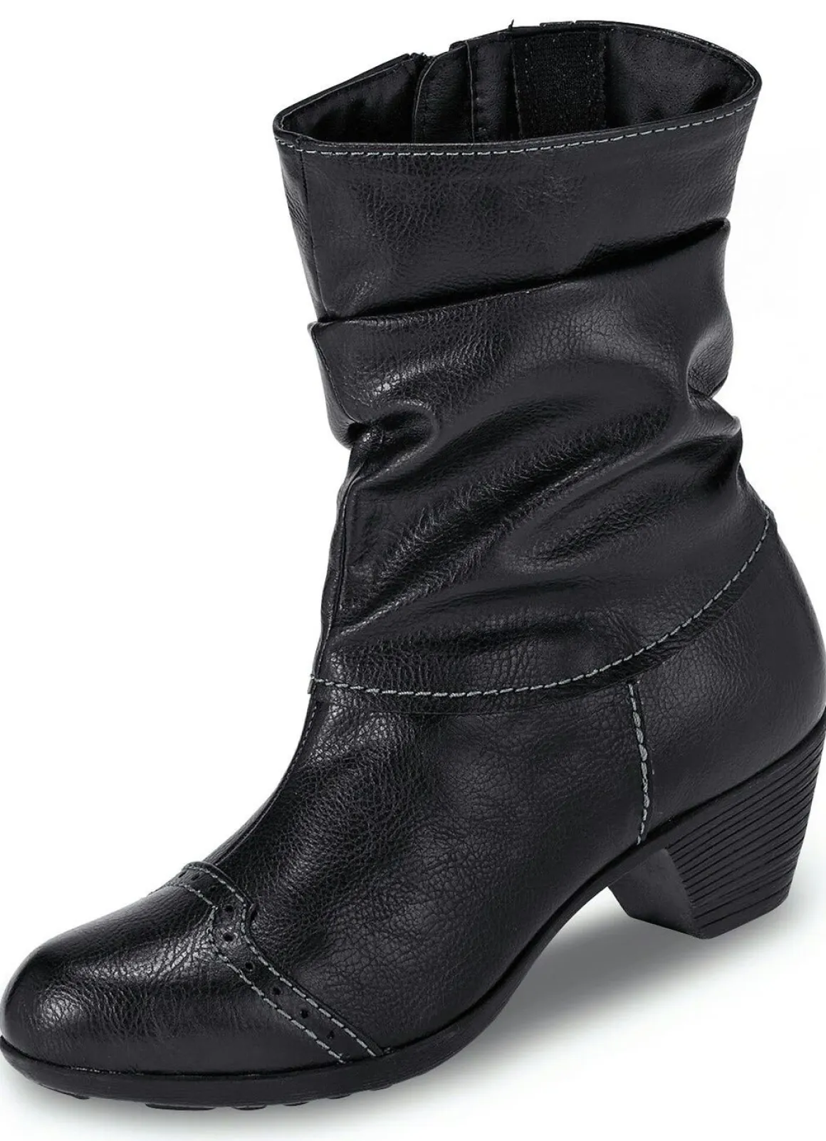 Andrea Conti, modische Damen-Stiefeletten, Winterschuhe, mit Reißverschluss