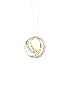 Anhänger in Bicolor mit Zirkonia