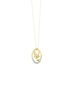 Anhänger mit Brillanten und Peridot