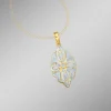 Anhänger mit Diamanten im Blumendesign