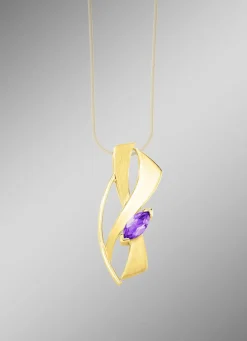 Anhänger mit echt Amethyst