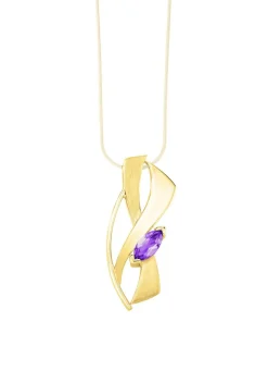 Anhänger mit echt Amethyst