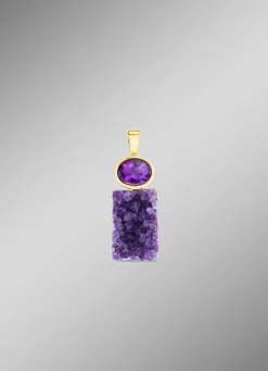 Anhänger mit echter Amethyst-Faszination