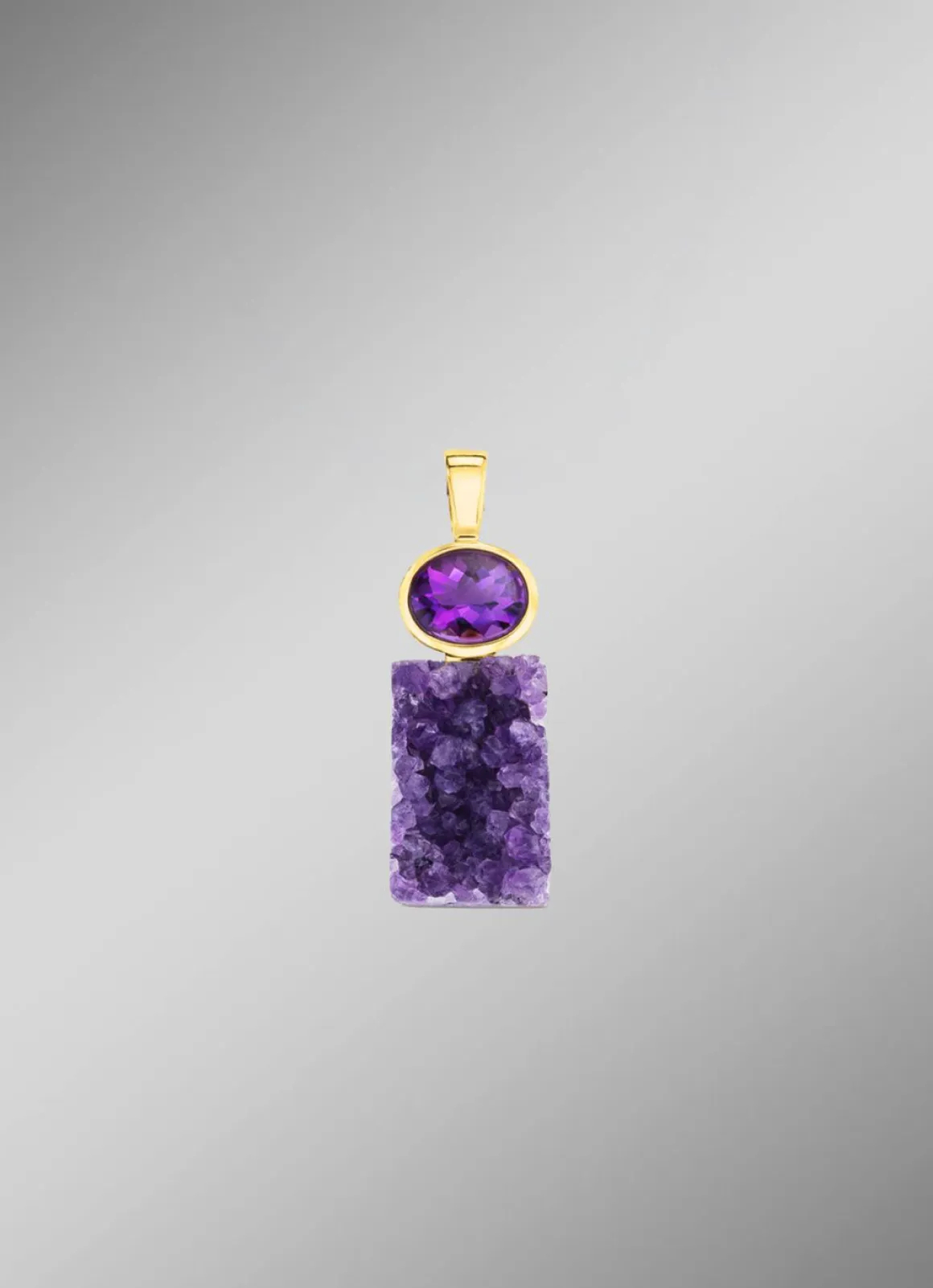 Anhänger mit echter Amethyst-Faszination