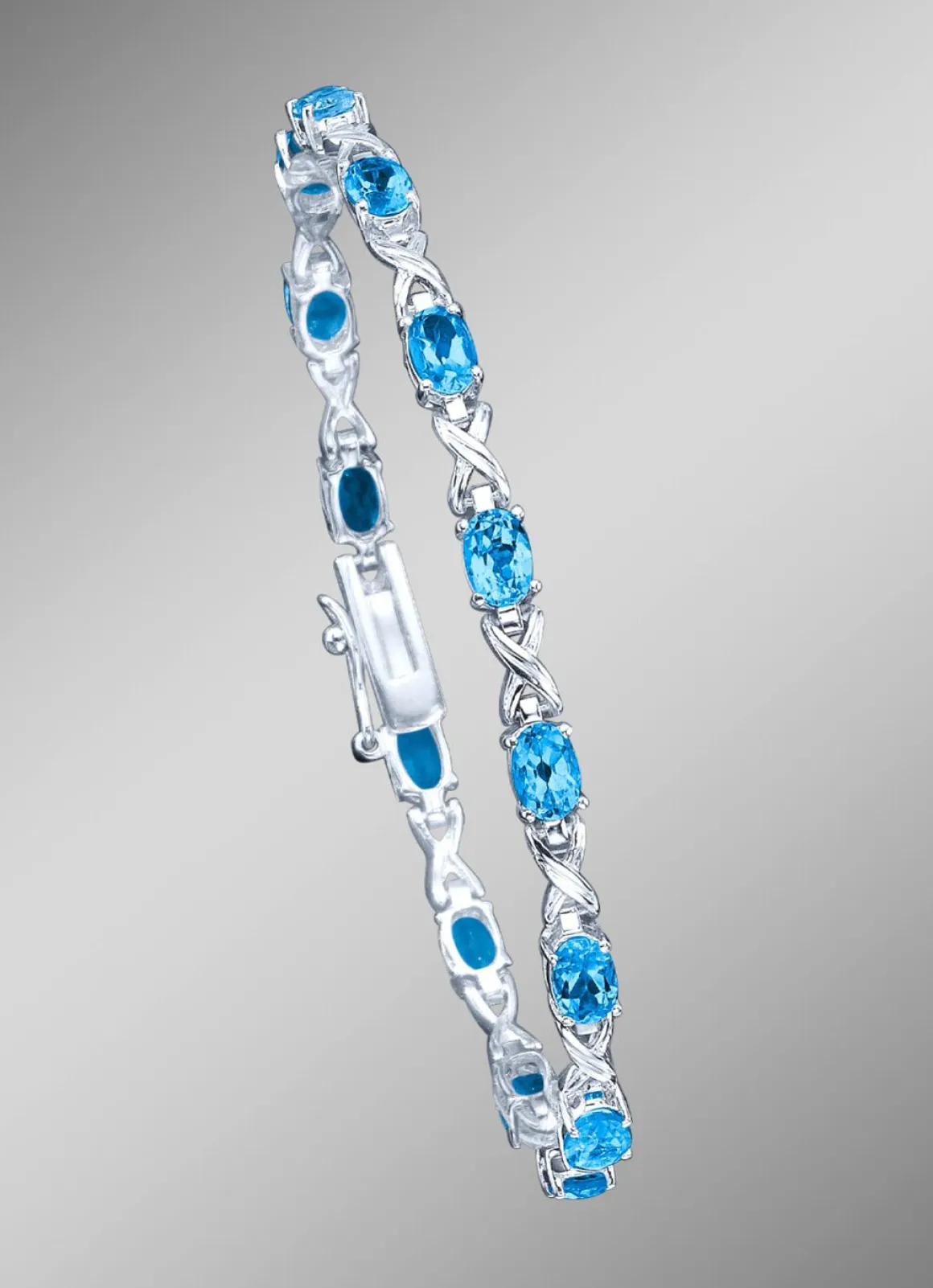 Armband mit echten Blautopasen