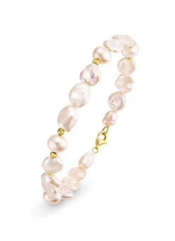 Armband mit SW-Zuchtperlen und Keshi-Perlen