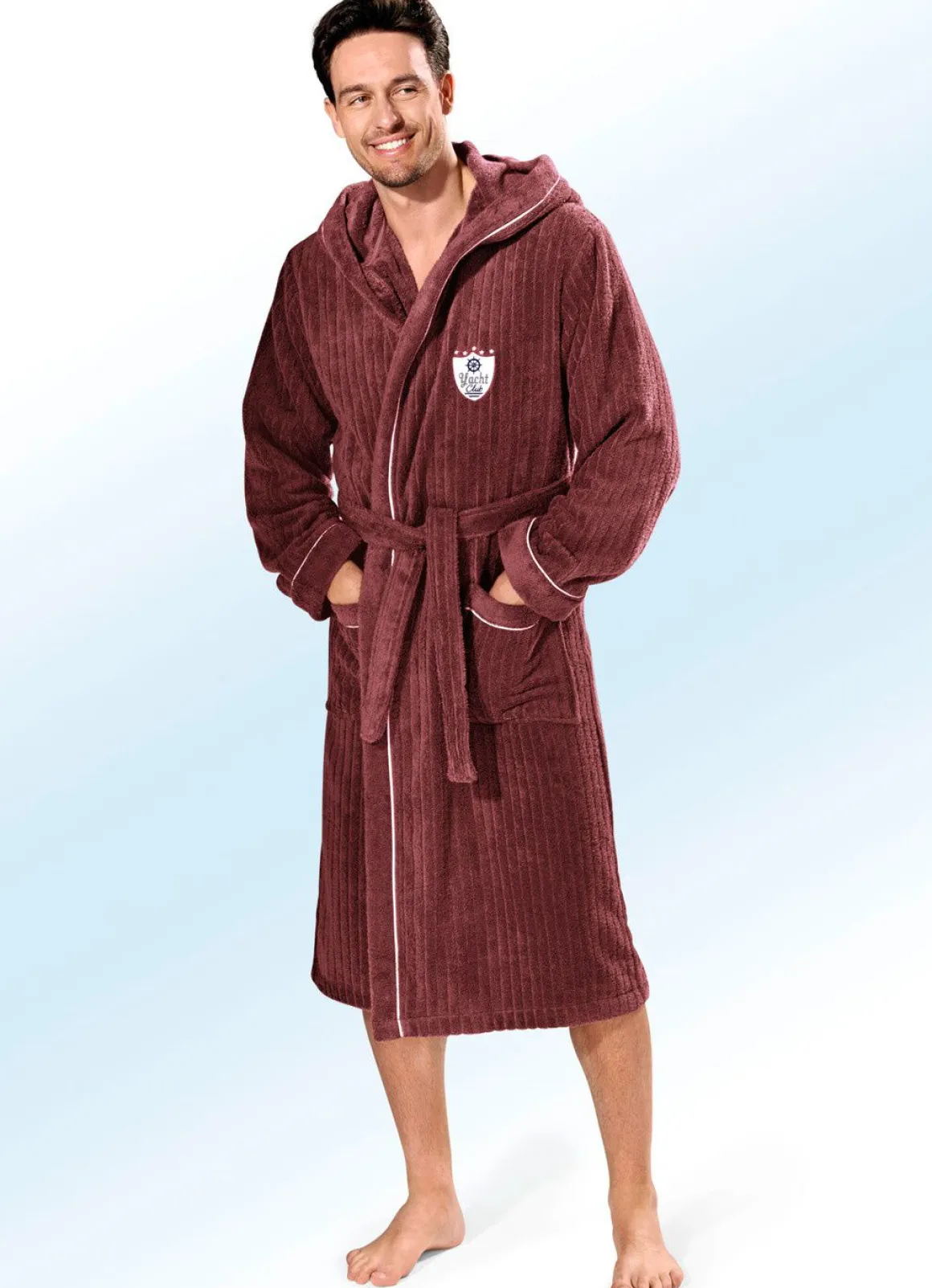 Bademantel mit Kapuze