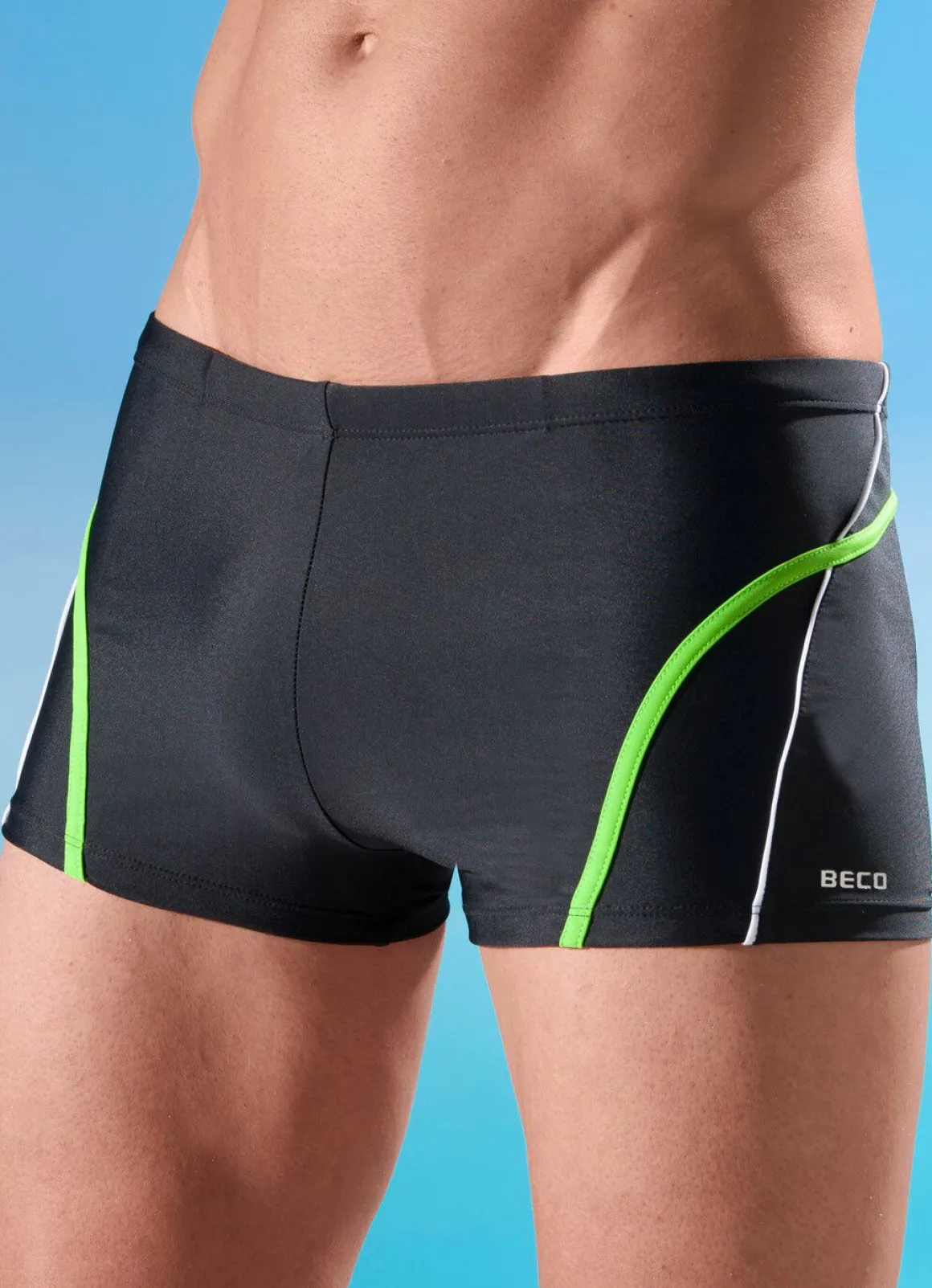 Badepants mit halbem Vorderteilfutter