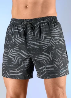 Badeshorts allover dessiniert, Microfaser