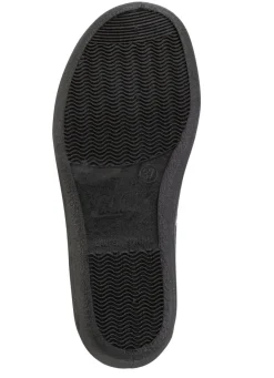 Bequeme Damen-Hausschuhe, Weite H, aus floral bedrucktem Meshmaterial