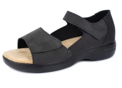 Bequeme Sandalette Weite H mit Klettverschluss