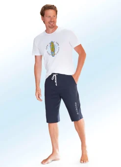 Bermuda mit breitem Bund in 4 Farben