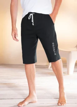 Bermuda mit breitem Bund in 4 Farben