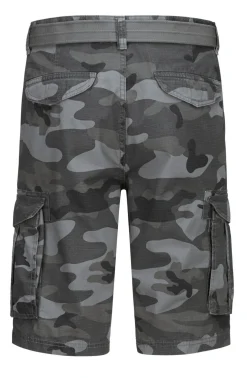 Bermudas mit Gürtel und Cargotaschen in 2 Farben
