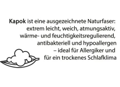 Bettwarenprogramm von Irisette mit Kapok-Fasern
