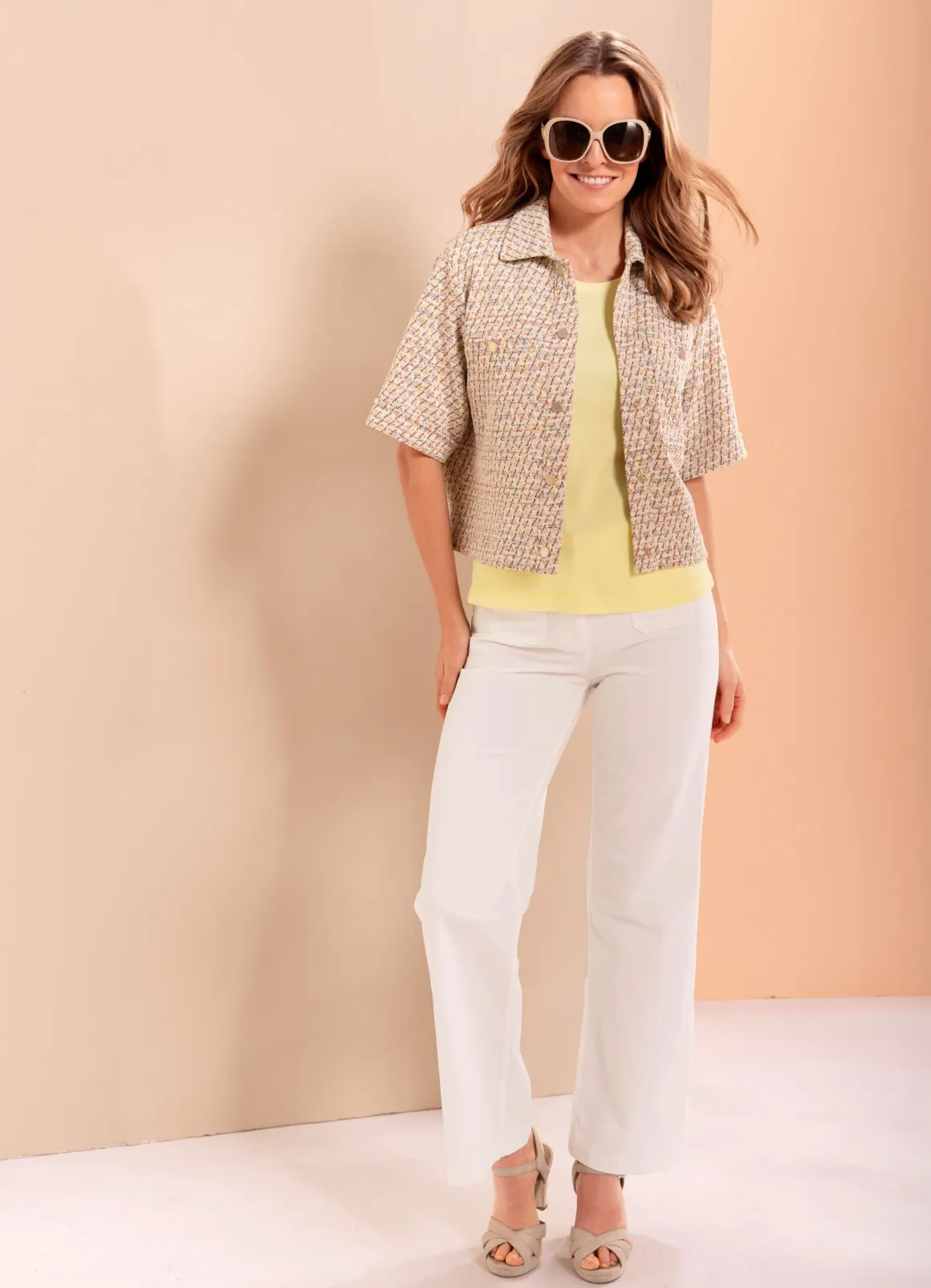 Blazer mit Glitzereffekten
