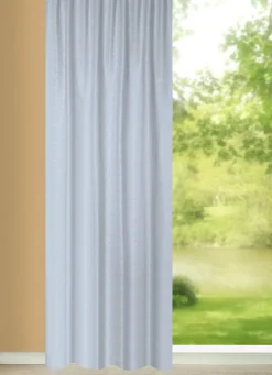 Blickdichter Verdunkelungsschal in strukturierter Leinenoptik