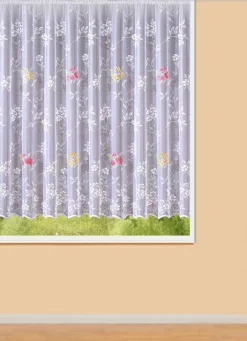 Blumenfenster-Store mit Universalschienenband