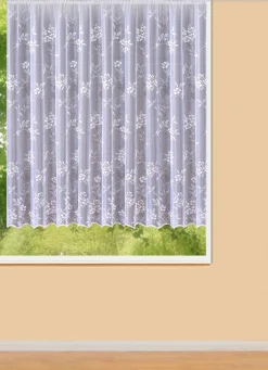 Blumenfenster-Store mit Universalschienenband