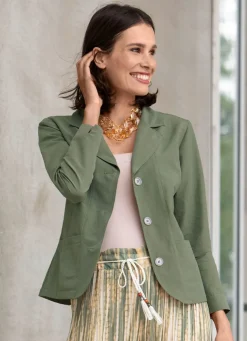 Blusenjacke mit Schulterpolster