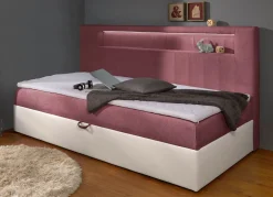 Boxspringbett mit integrierter LED-Beleuchtung