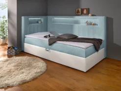 Boxspringbett mit integrierter LED-Beleuchtung