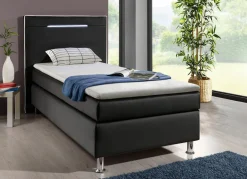 Boxspringbett mit LED-Beleuchtung