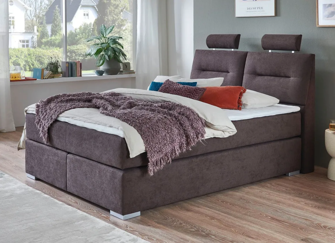 Boxspringbett mit Topper