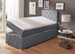 Boxspringbett mit Topper und Bettkasten