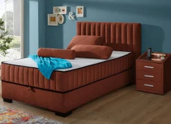 Boxspringbett mit Wendematratze und Bettkasten