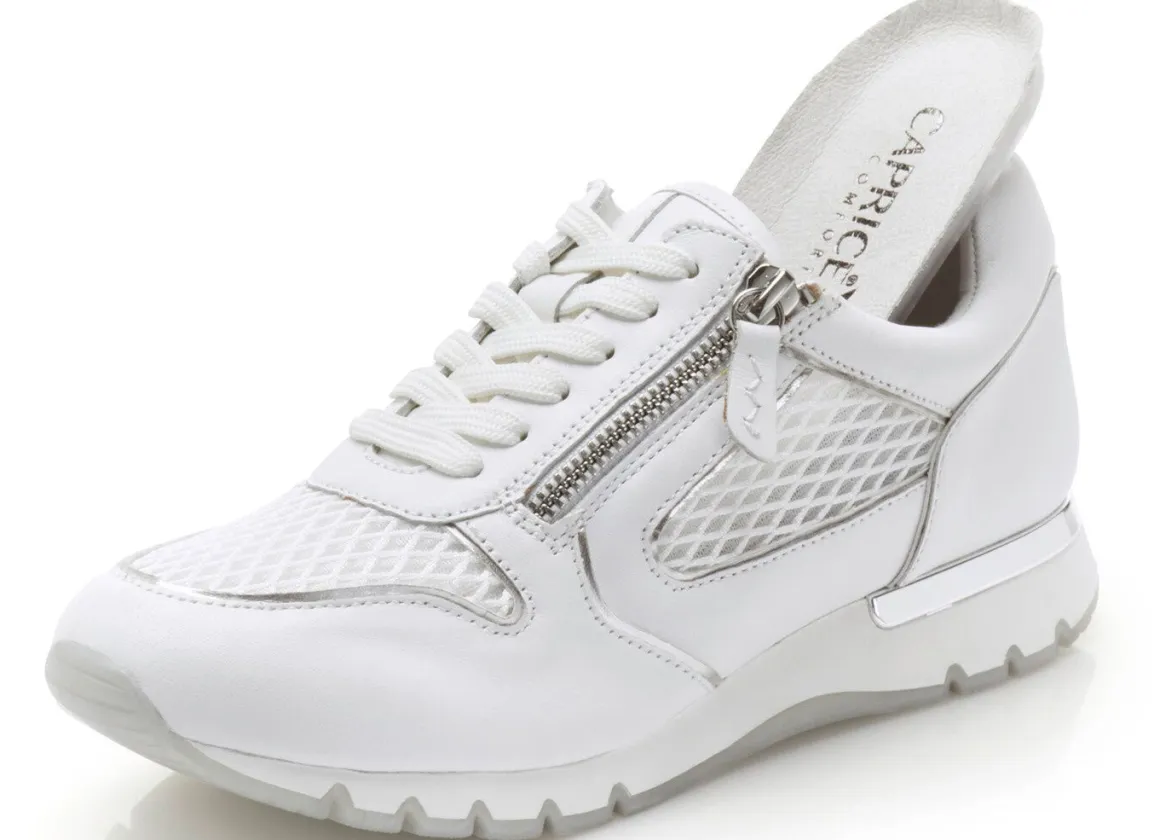Caprice, schicke Damen-Sneaker, Weite H, mit herausnehmbarem Fußbett
