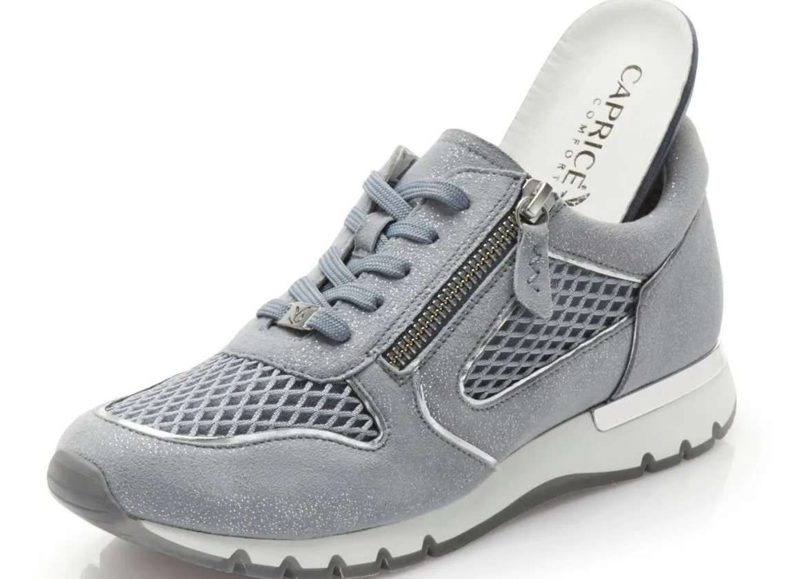 Caprice, schicke Damen-Sneaker, Weite H, mit herausnehmbarem Fußbett