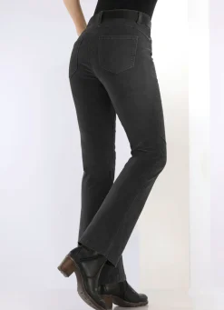 Cordhose in trendiger Bootcut-Form