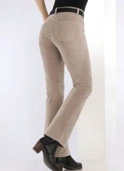 Cordhose in trendiger Bootcut-Form