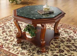 Couchtisch mit echter Marmor-Einlage