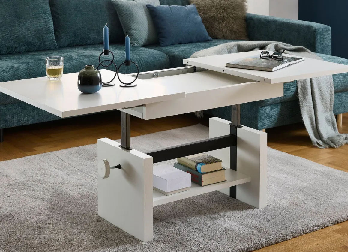 Couchtisch mit Lift-Mechanik