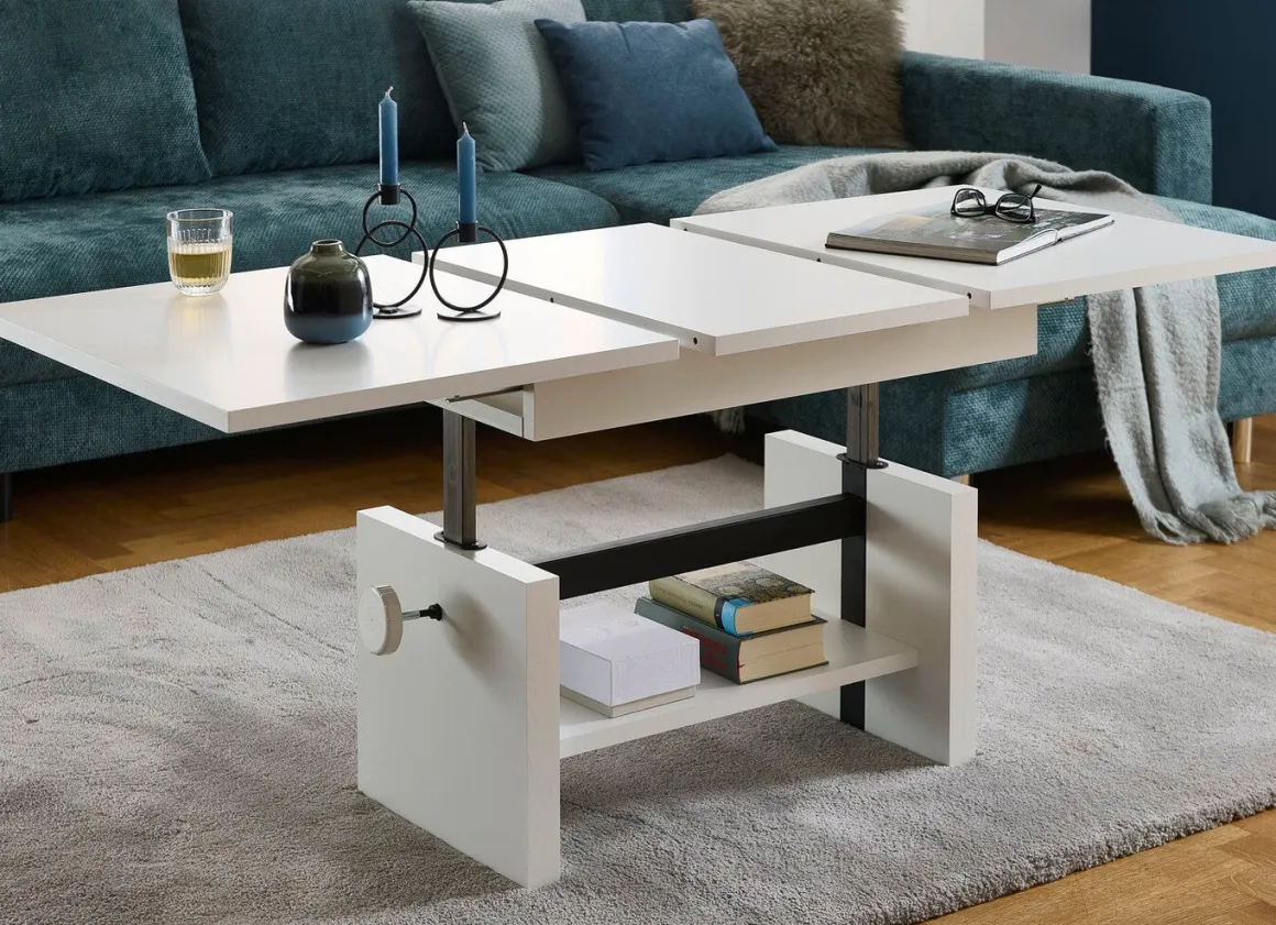 Couchtisch mit Lift-Mechanik