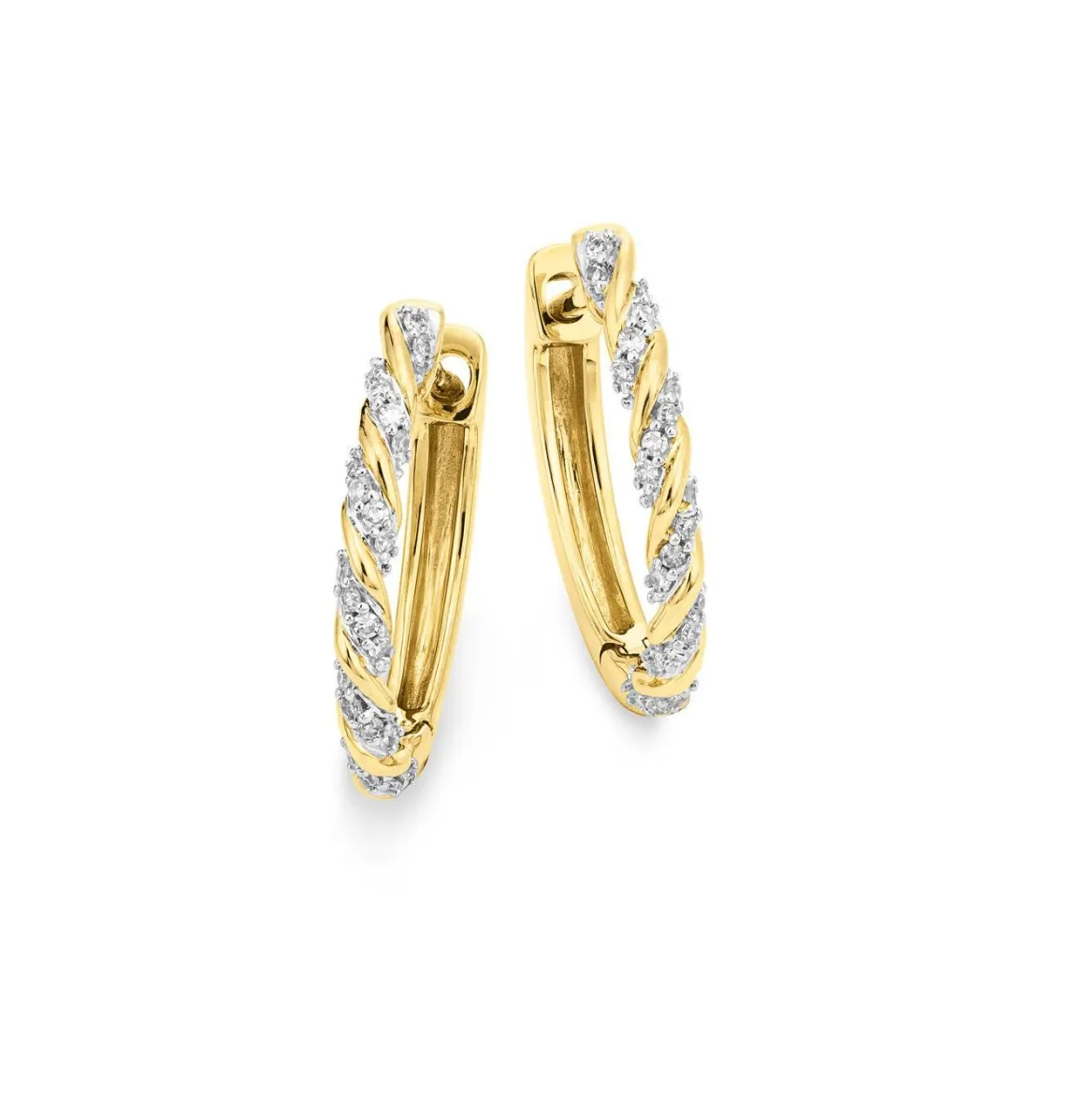 Creolen mit Diamanten