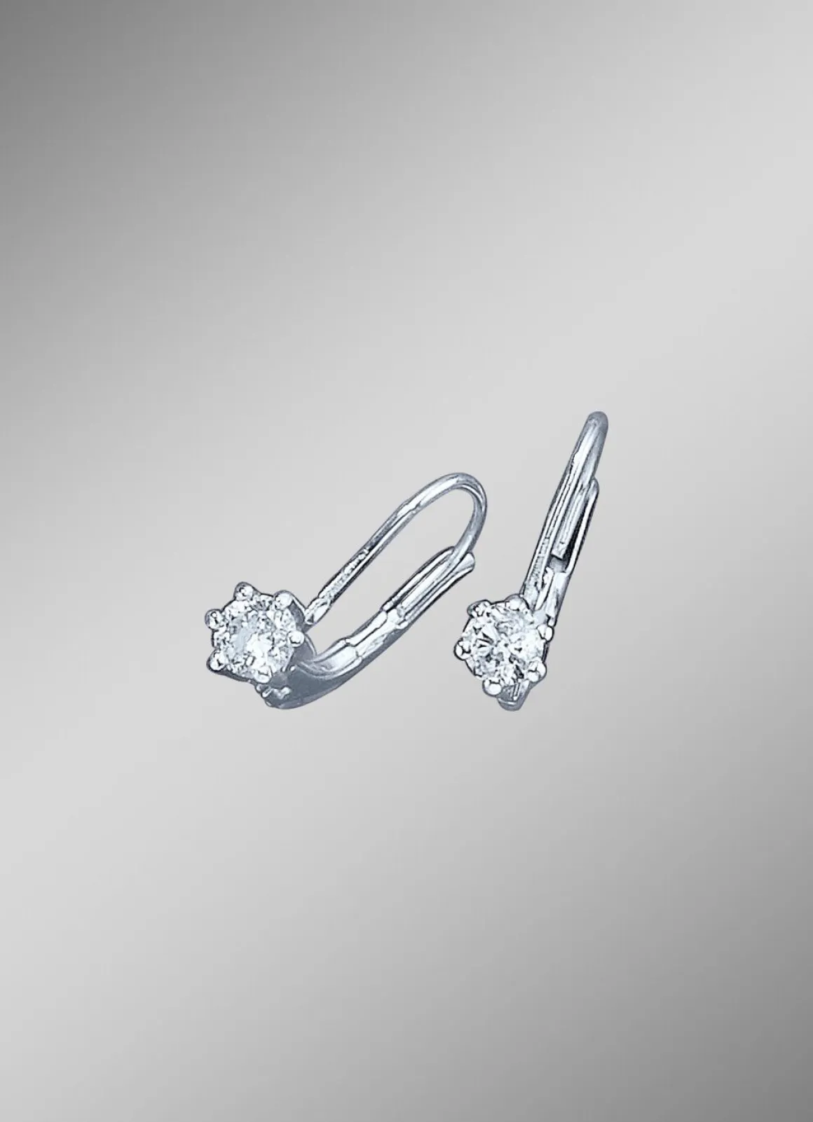 Diamant-Ohrringe mit 2 Brillanten