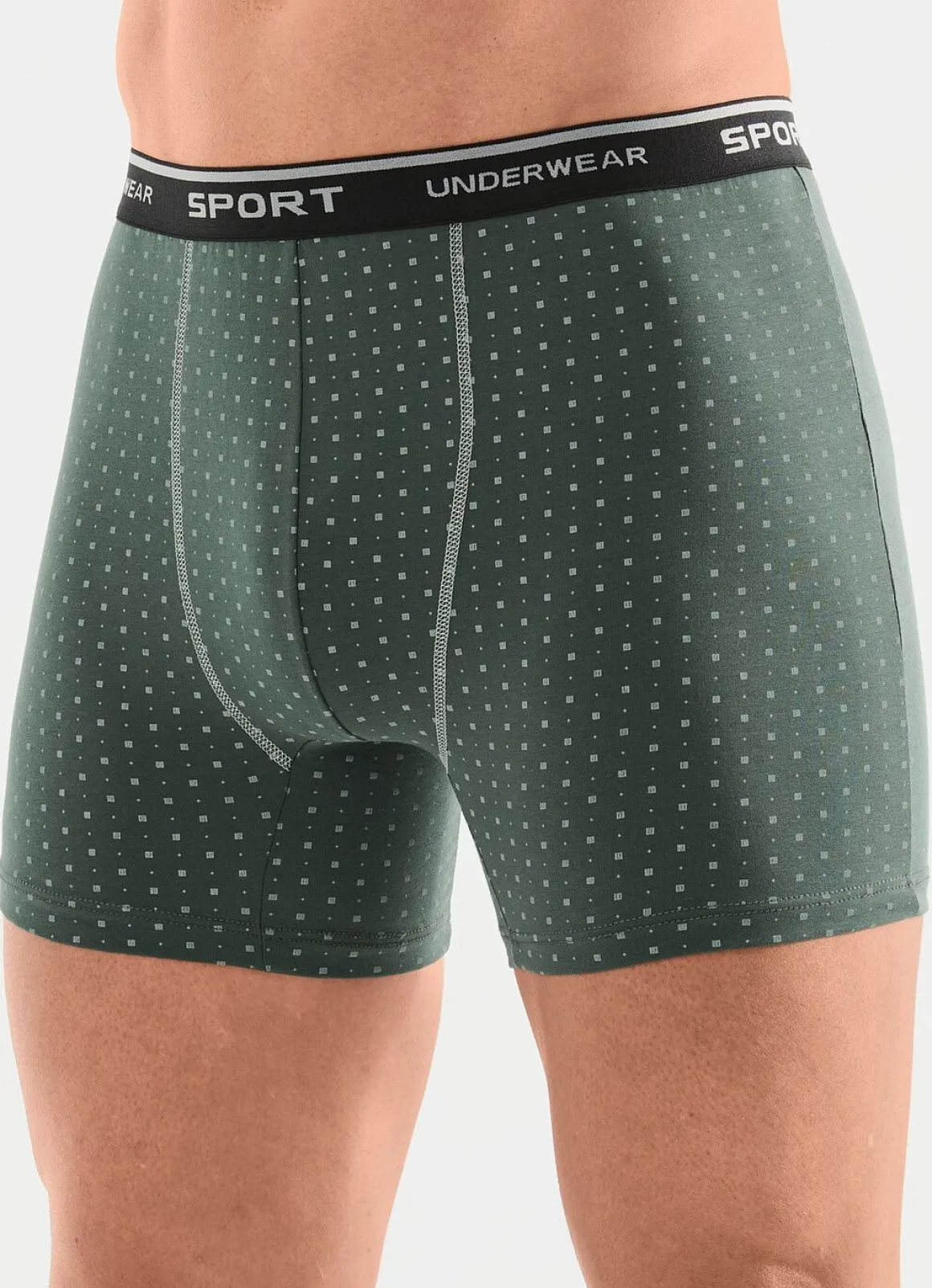 Dreierpack Pants mit Alloverdessin