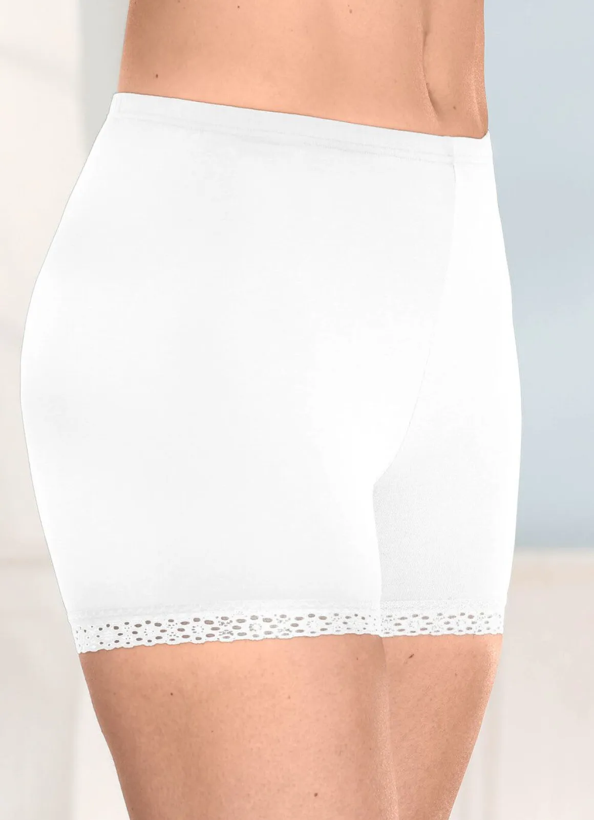 Dreierpack Pants mit Elastikspitze an den Beinabschlüssen