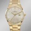 Dugena-Quartz-Herrenuhr mit Edelstahlbandgehäuse