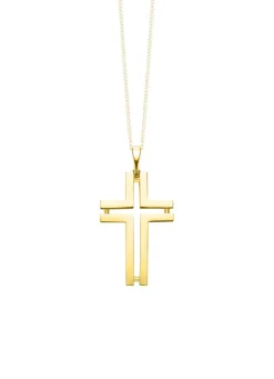 Durchbrochener Kreuz-Anhänger aus Gold