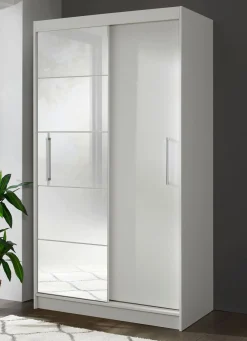 Durchdachter Schwebetürenschrank mit Spiegelfront