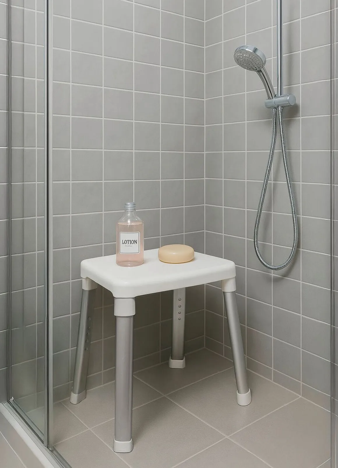 Dusch- und Badehocker mit extra großer Sitzfläche