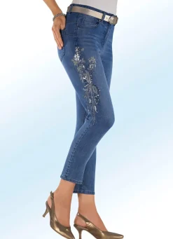 Edel-Jeans mit funkelnden Pailetten