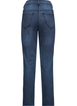 Edel-Jeans mit tollen Glitzersteinchen und Fransensaum