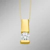 Edler Anhänger in Gelbgold mit Brillant